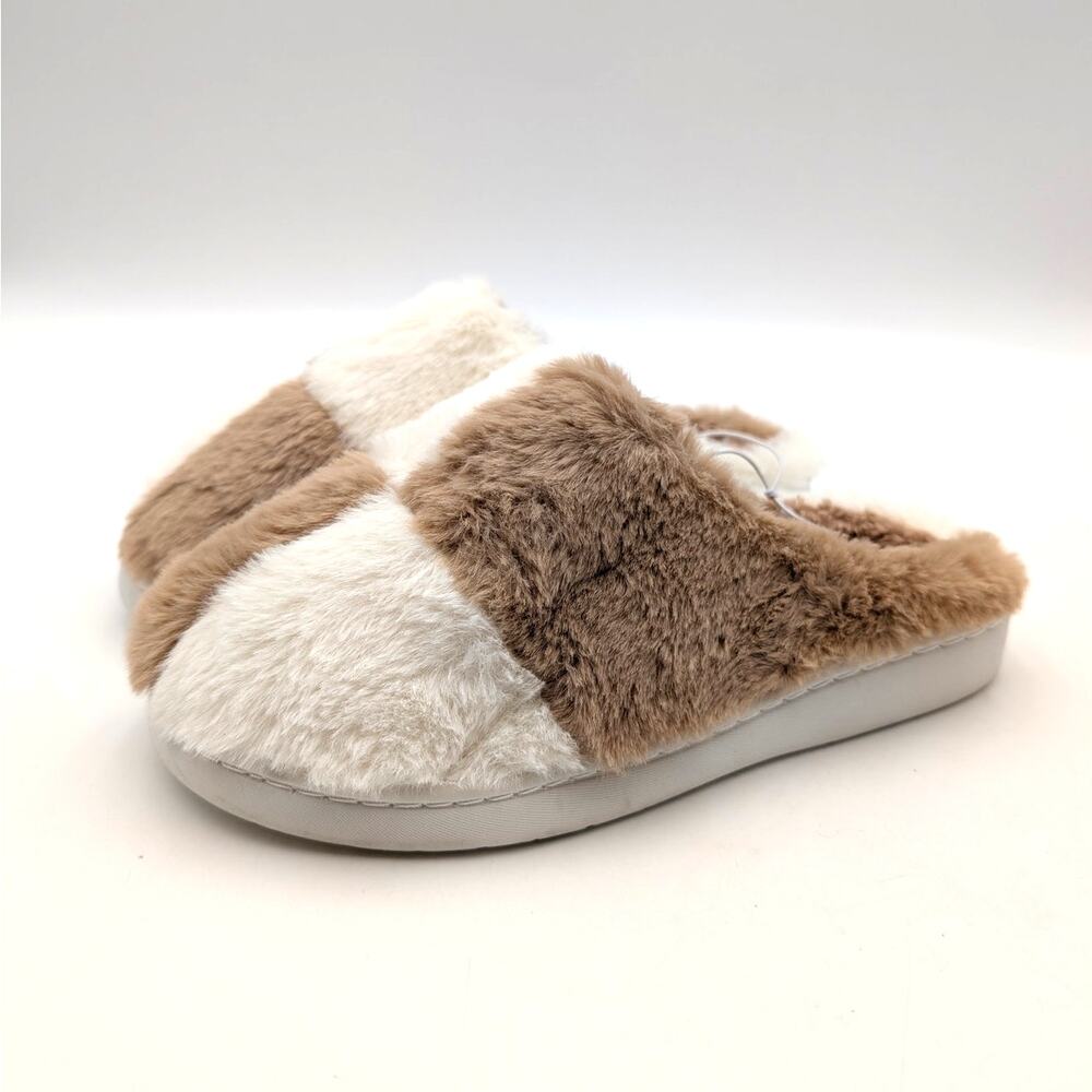 MIA Cozi Slipper Shoes Closed Toe Women's Light Brown/Cream Size US7M EU37